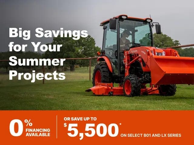 B01 & LX Series Compact Tractors